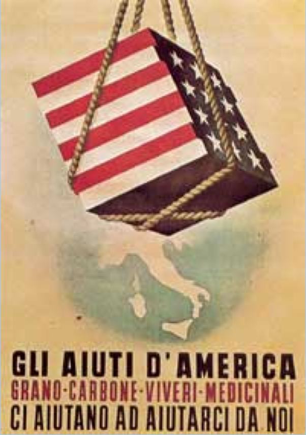 Manifesto propagandistico del Piano Marshall.