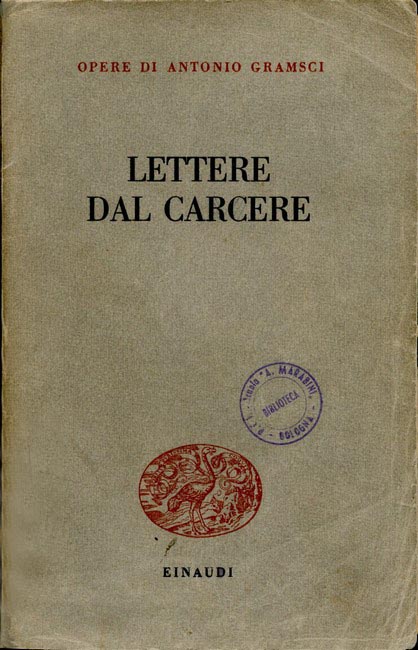 Copertina della I edizione delle Lettere dal carcere.