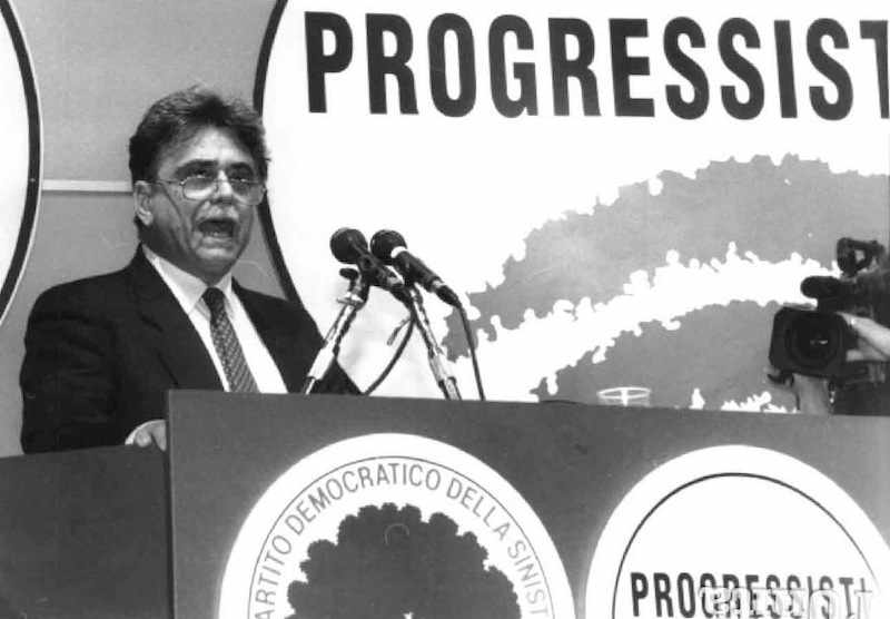 Comizio elettorale di Occhetto nel 1994.
